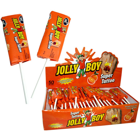 Конфета JOLLY BOY со вкусом апельсина 10,5 гр*50шт Европа Фудс Детство