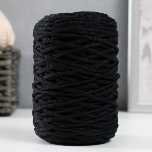 Шнур для вязания без сердечника 70% хлопок, 30% полиэстер ширина 3мм 100м/160±10гр (111) Softino