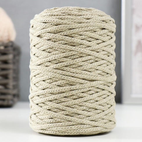 Шнур для вязания без сердечника 70% хлопок, 30% полиэстер ширина 3мм 100м/160±10гр (133) Softino