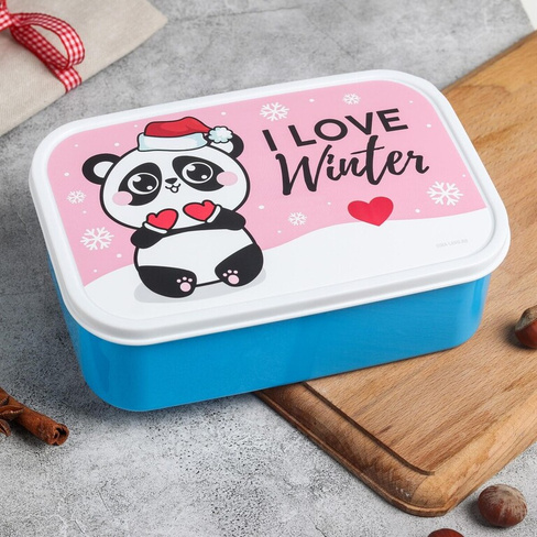 Ланч - бокс i love winter, панда 1,2 л FoodVibes