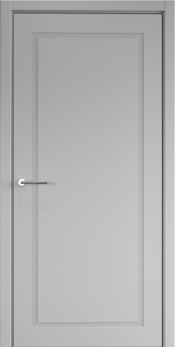 Межкомнатная дверь СХЕМА Эмаль-1 Полотно глухое Эмаль НеоКлассика-1 700 серый (защелка маг.)