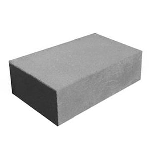 Кирпич бетонный полнотелый гладкий 390х180х90 серый