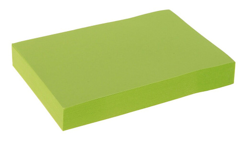 Блок с липким краем 51 мм x 76 мм, 100 листов, флуоресцентный, зеленый Calligrata