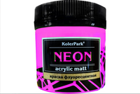 Акриловая флуоресцентная краска Palizh NEON KolerPark розовая 50 мл 11605721