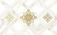 Декор Global Tile Calacatta Gold белый 40*25 см