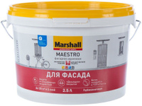 MARSHALL Maestro base BW краска белая акриловая для фасада (2,5л)