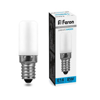 Лампа светодиодная Feron LB-10 2W E14 6400K для холодильника