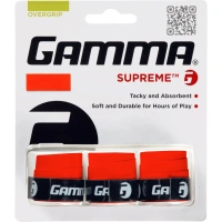 Намотка на ручку теннисной ракетки GAMMA SUPREME OG RED по 3 шт в блистере