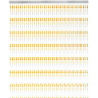 Штора межкомнатная "Хрусталь и цитрин" 90х180см, пластик