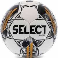 Мяч футб. SELECT Super V23, 3625560001,р.5, FIFA PRO, ПУ-микрофибра, термосш, бело-черн-золотой