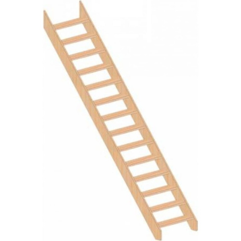 Прямая деревянная лестница ТДВ ЛМО-14 "Нормандия"