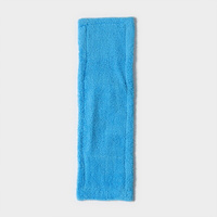 Насадка для плоской швабры доляна, 42×12 см, микрофибра, цвет синий Доляна