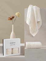 Полотенце махровое "KARNA" с вышивкой COUNTRY 50x90