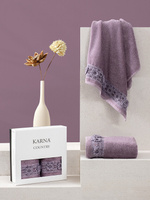 Полотенце махровое "KARNA" с вышивкой COUNTRY 50x90