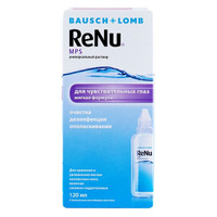 Раствор для ухода за линзами для чувствительных глаз ReNuMPS 120мл Bausch & Lomb