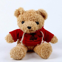 Мягкая игрушка «Медведь» в кофте, 30 см, цвет красный NoName