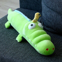 Мягкая игрушка-подушка «Крокодил с уточкой», 65 см, цвет зелёный No Brand